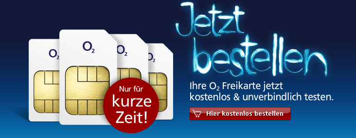 O2 Freikarte kostenlos